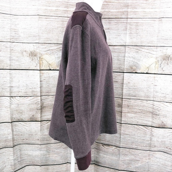 Ben Sherman Purple Quarter Zip Pullover Sweater Size L - Picture 5 of 12